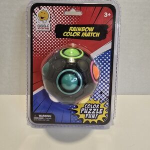 Giggle Zone Rainbow Color‎ Match Puzzle Ball Black Novelty Toy Sealed